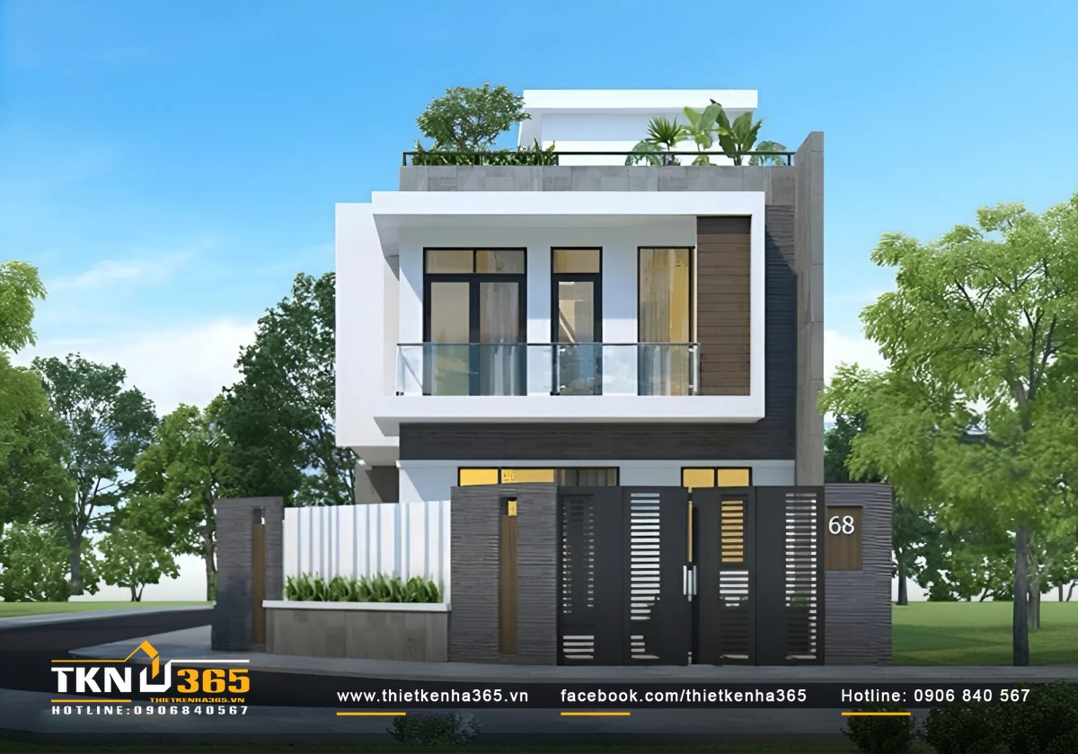 Tông màu trắng kết hợp màu xám luôn đem đến sự hiện đại, trẻ trung