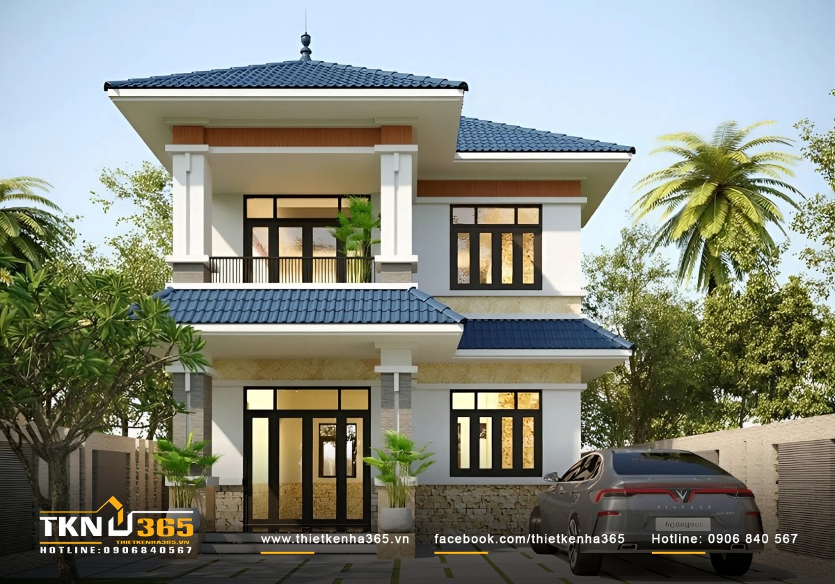 Mẫu thiết kế nhà 2 tầng 7x11m 28