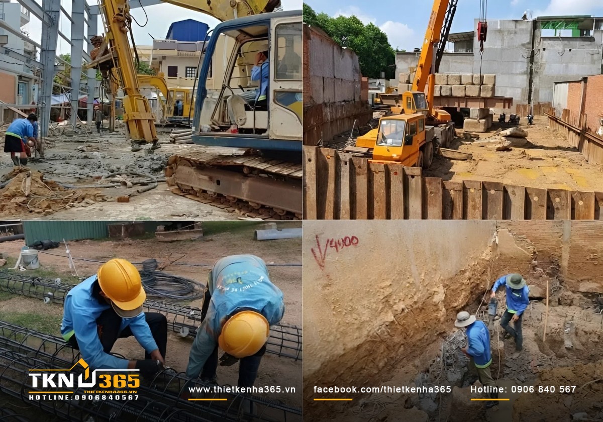 Hình ảnh thi công thực tế của công ty Thiết Kế Nhà 365