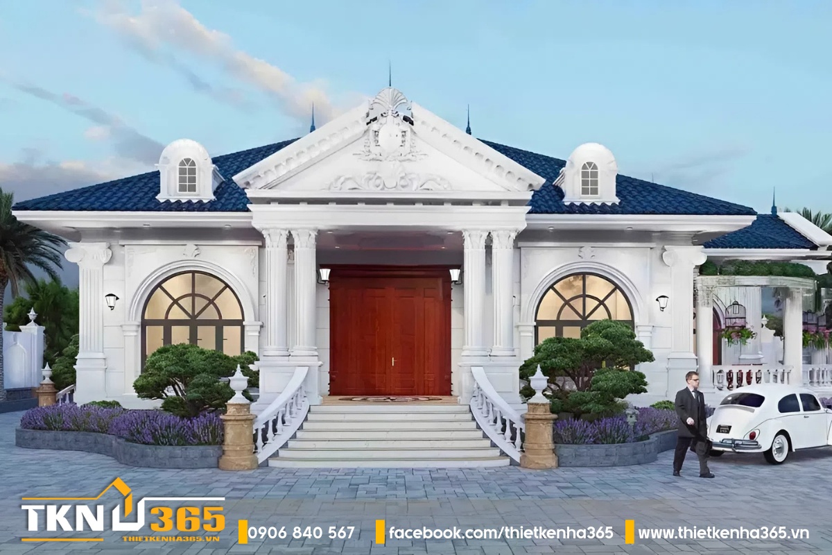 Lựa chọn vật liệu cần đảm bảo thẩm mỹ, chất lượng cũng như chi phí để xây dựng biệt thự kiểu Pháp 1 tầng