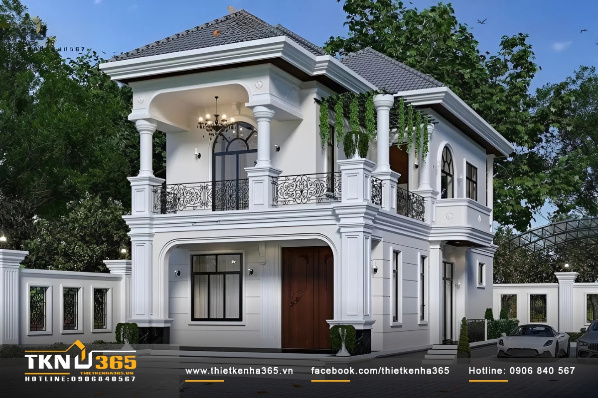 Biệt thự kiểu tân cổ điển 2 tầng, tiện nghi 3 phòng ngủ