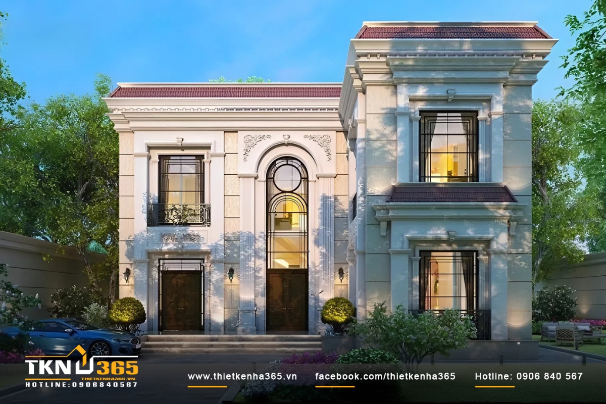 biệt thự tân cổ điển 2 tầng