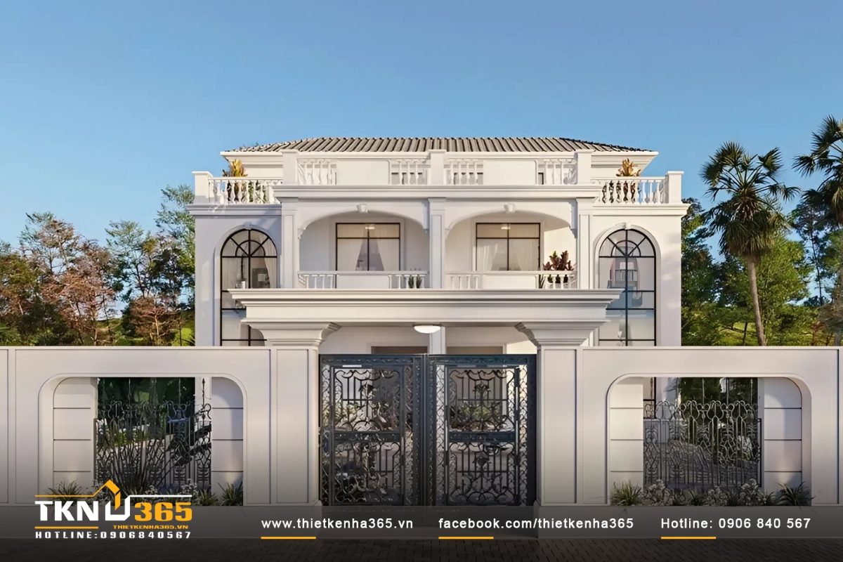 Mẫu biệt thự 2 tầng tân cổ điển siêu đẳng cấp siêu đẹp