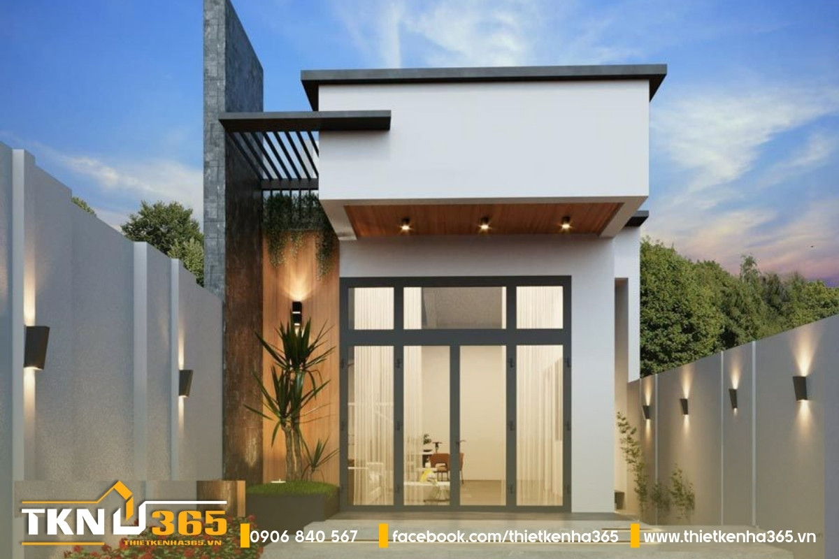 mẫu nhà 1 tầng 4 phòng ngủ đẹp