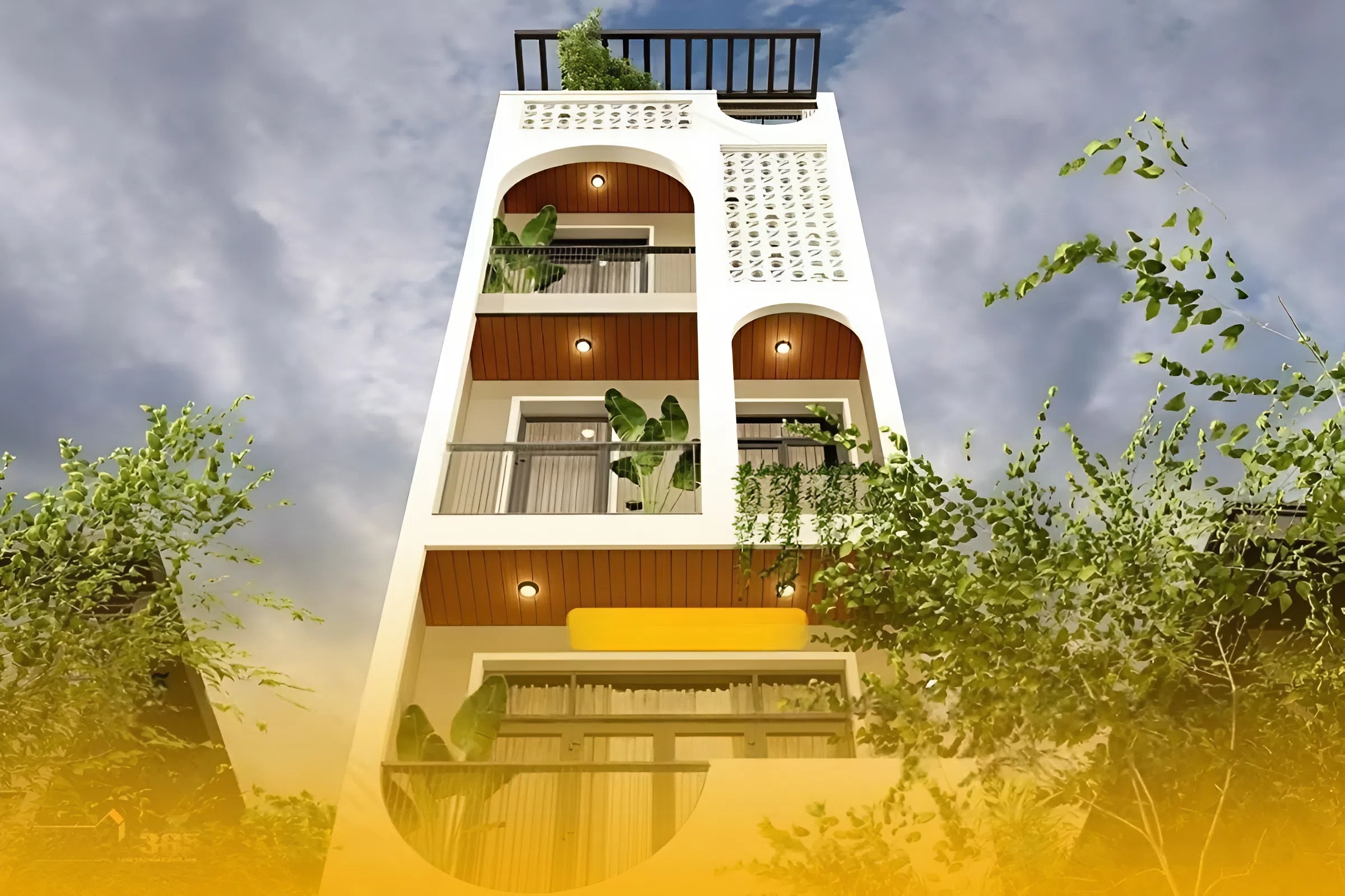 Mẫu nhà 4 tầng 4x16m đẹp