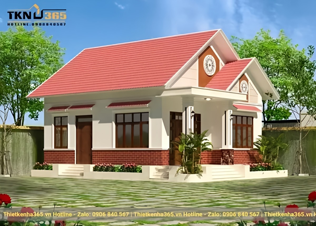 Mẫu thiết kế nhà cấp 4 nông thôn đẹp, đơn giản