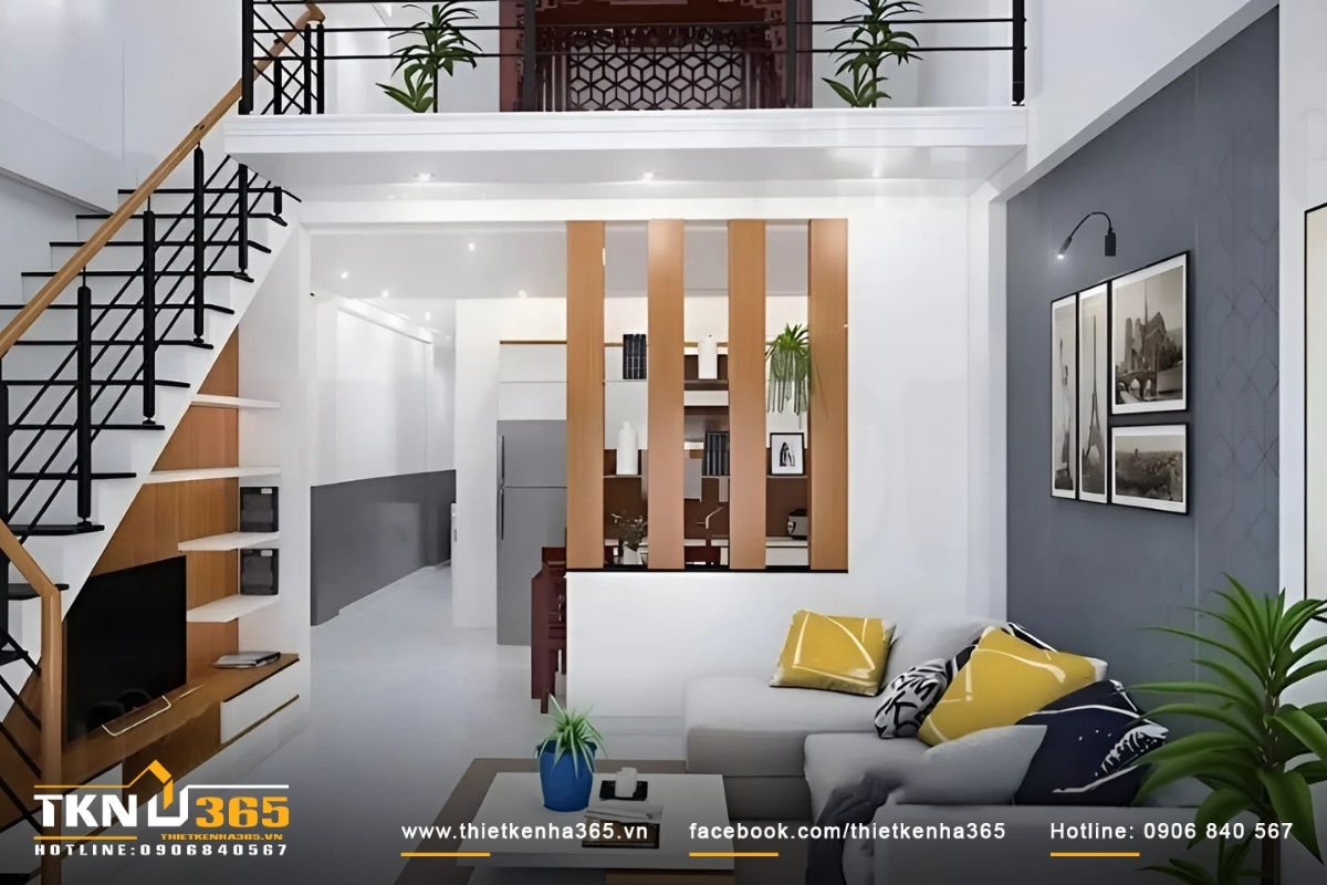 Quy định chiều cao nh&agrave; cấp 4 đẹp c&oacute; g&aacute;c lửng