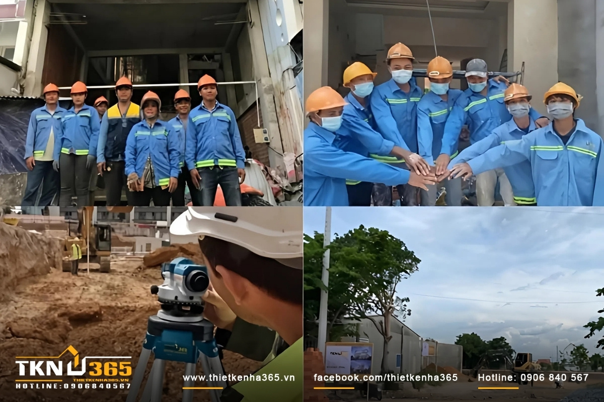 C&ocirc;ng t&aacute;c chuẩn bị san lấp mặt bằng