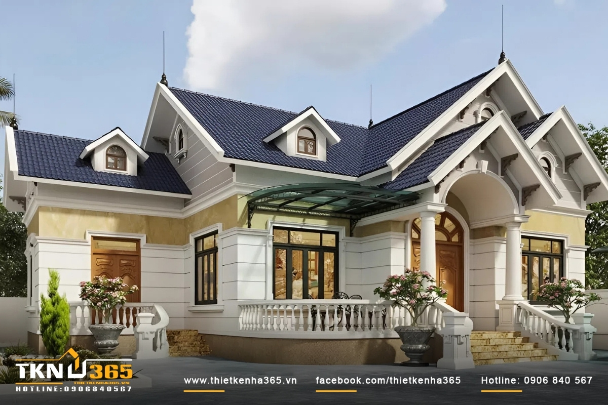 Mẫu nh&agrave; cấp 4 hiện đại