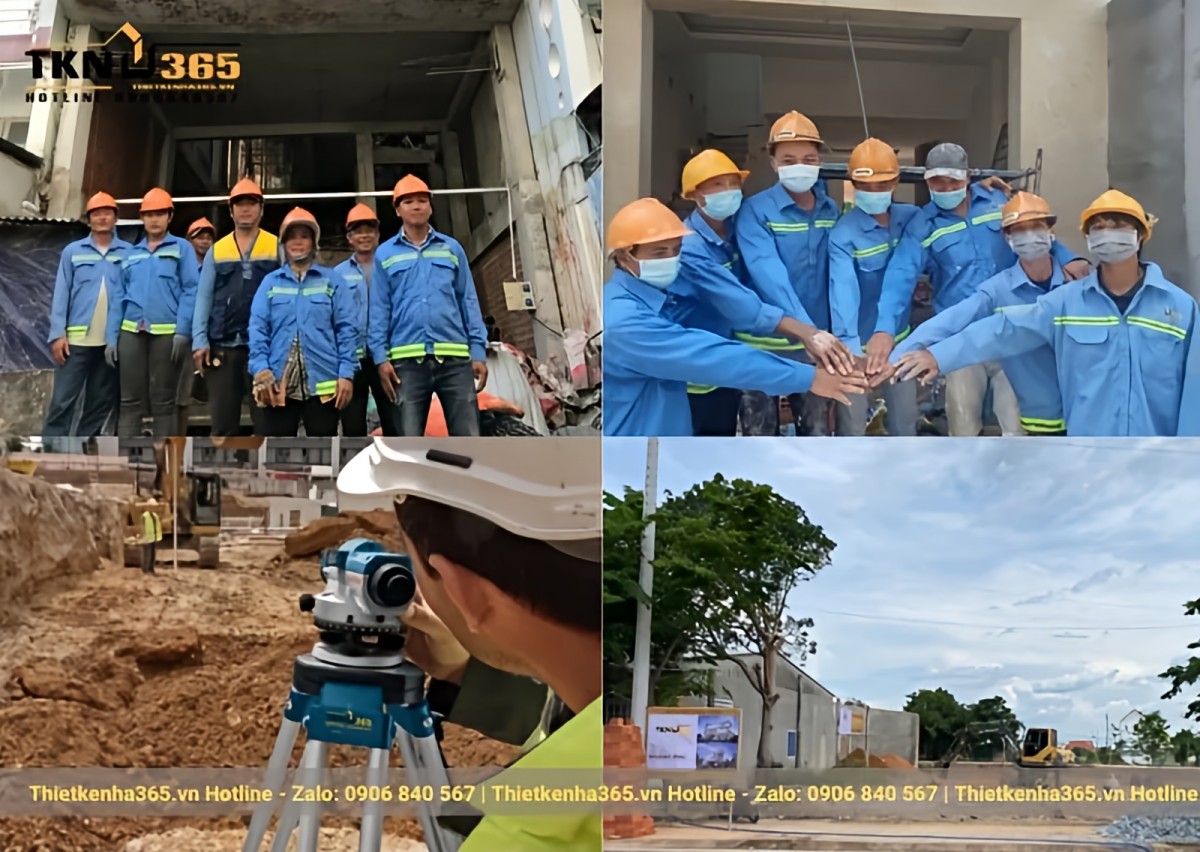 Công tác chuẩn bị san lấp mặt bằng