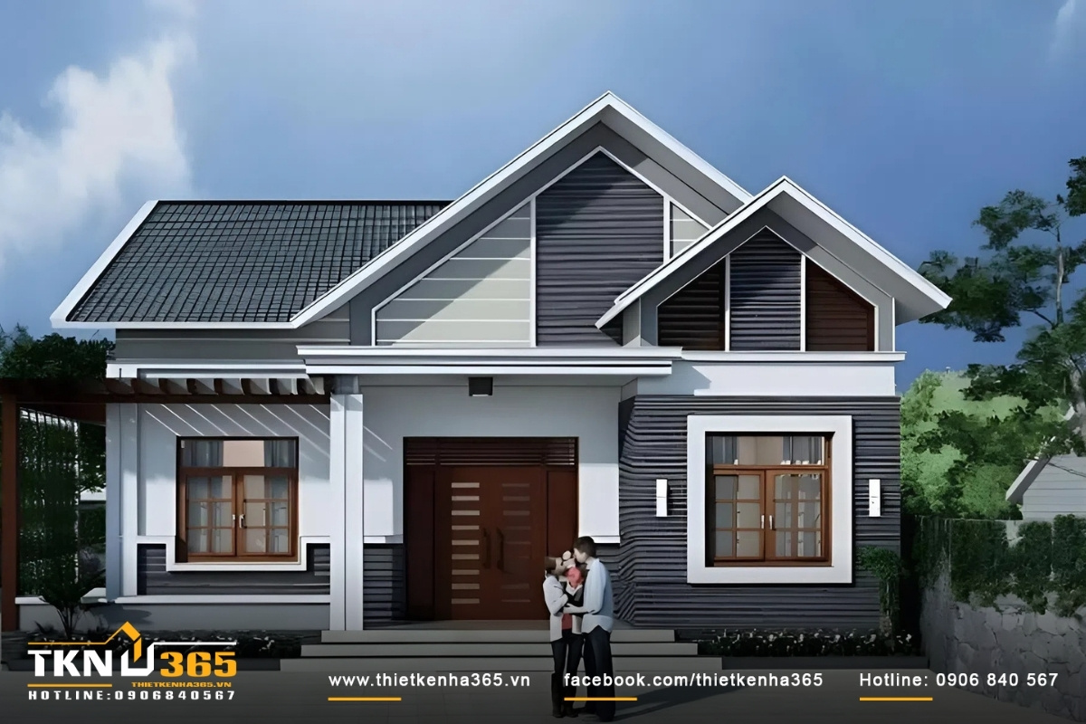 Thiết kế nh&agrave; đẹp cấp 4 đơn giản nhưng đầy t&iacute;nh s&aacute;ng tạo