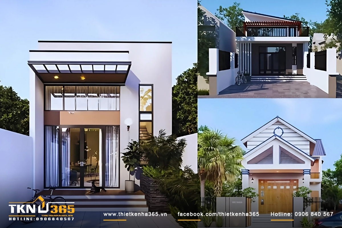 Mẫu thiết kế nhà cấp 4 hiện đại gác lửng sáng tạo