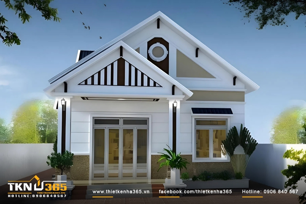 Mẫu nh&agrave; cấp 4 đẹp đơn giản