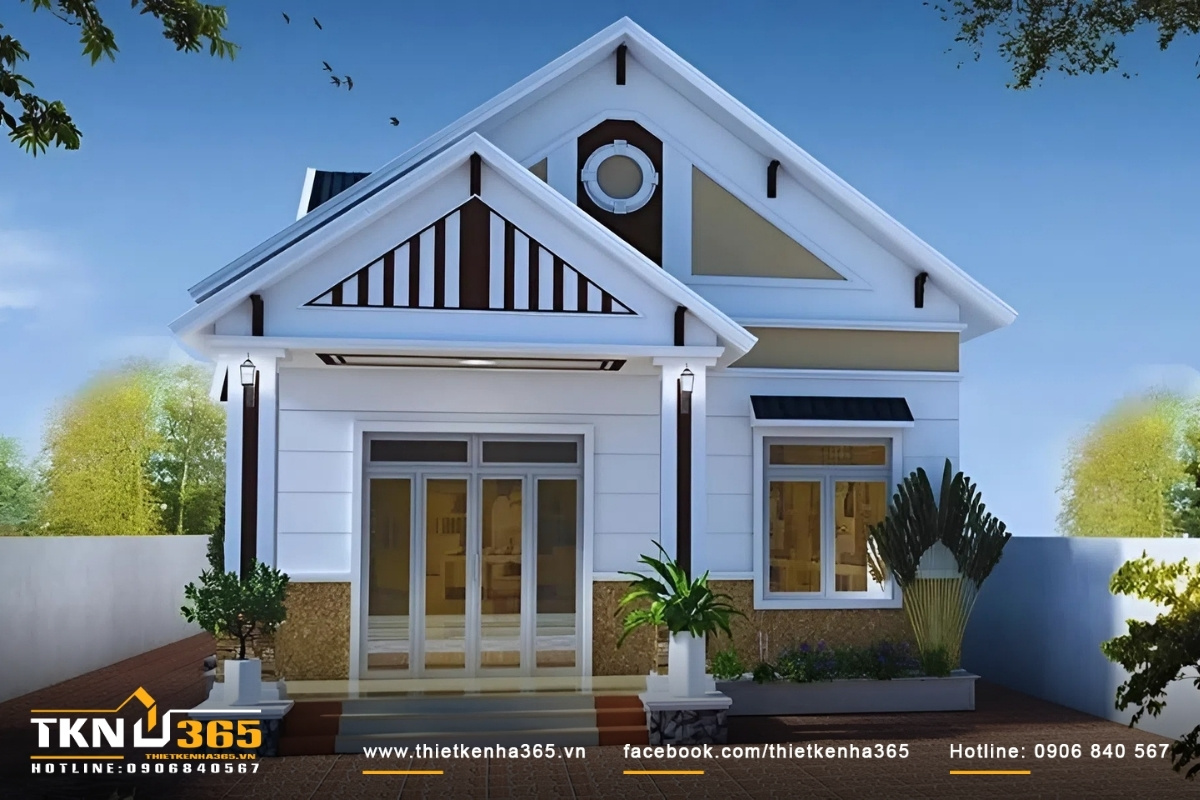 Những mẫu nh&agrave; cấp 4 2 ph&ograve;ng ngủ đẹp, đơn giản