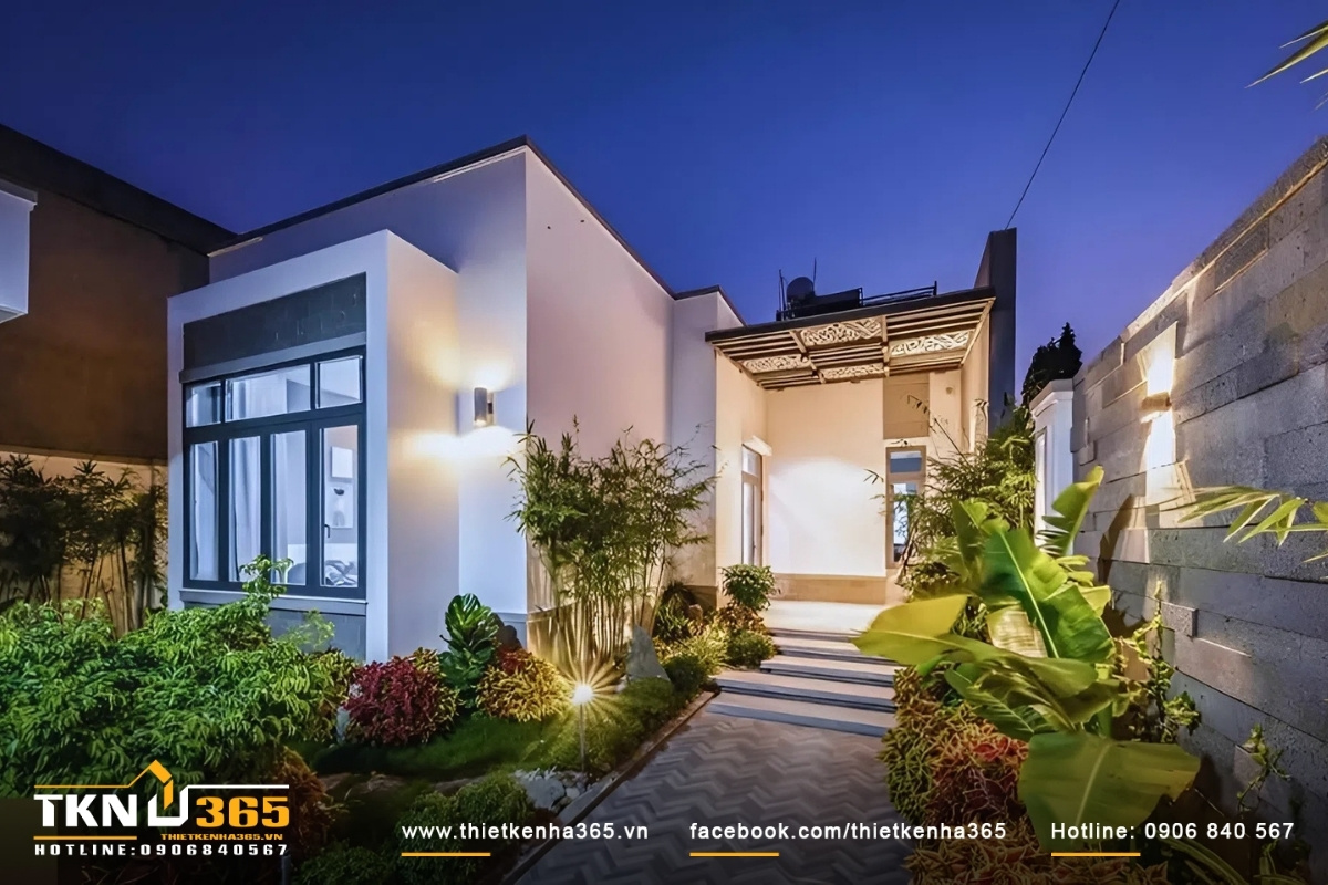 Mẫu nh&agrave; đẹp cấp 4 đơn giản, ấn tượng