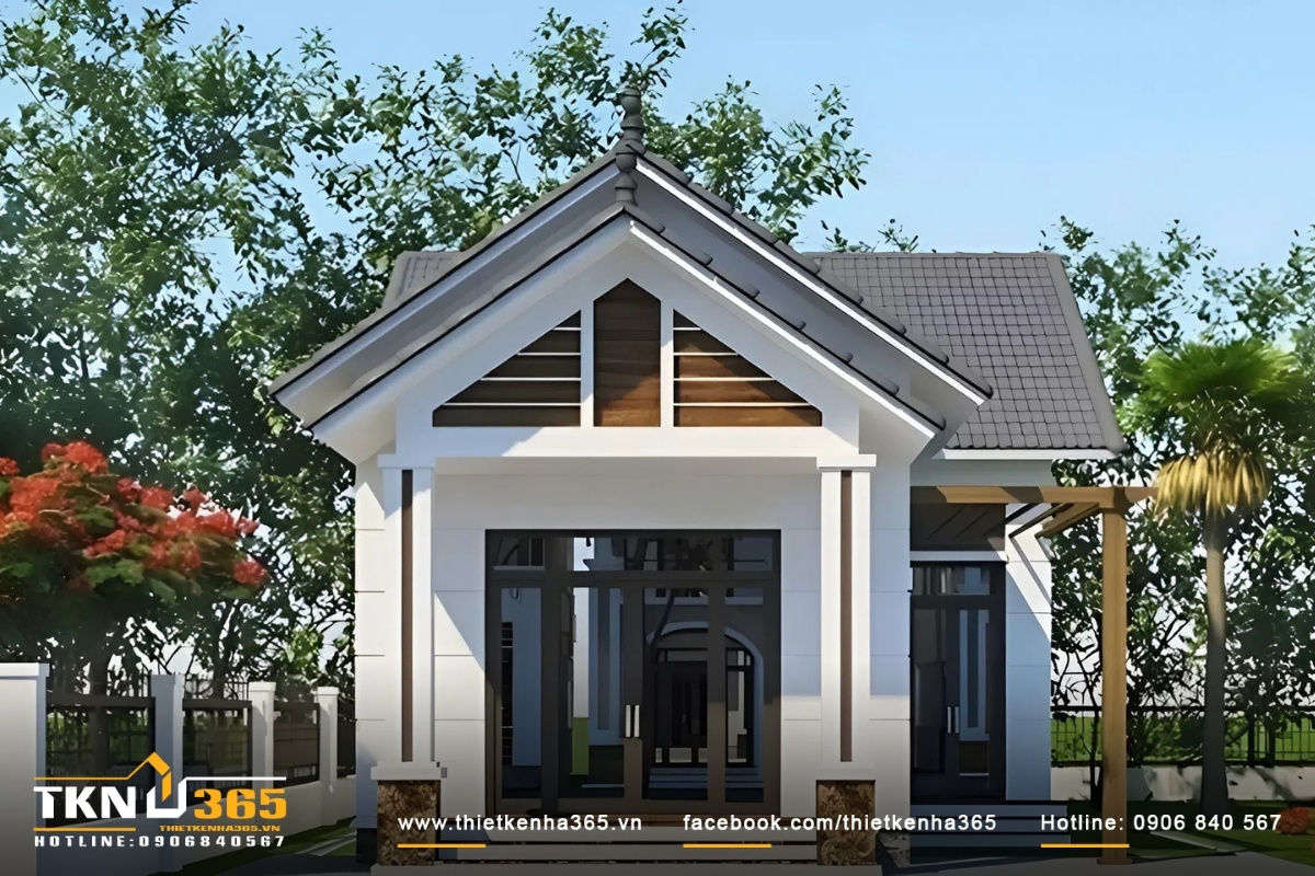 Nh&agrave; đẹp cấp 4 diện t&iacute;ch 6x20m đẹp tinh tế