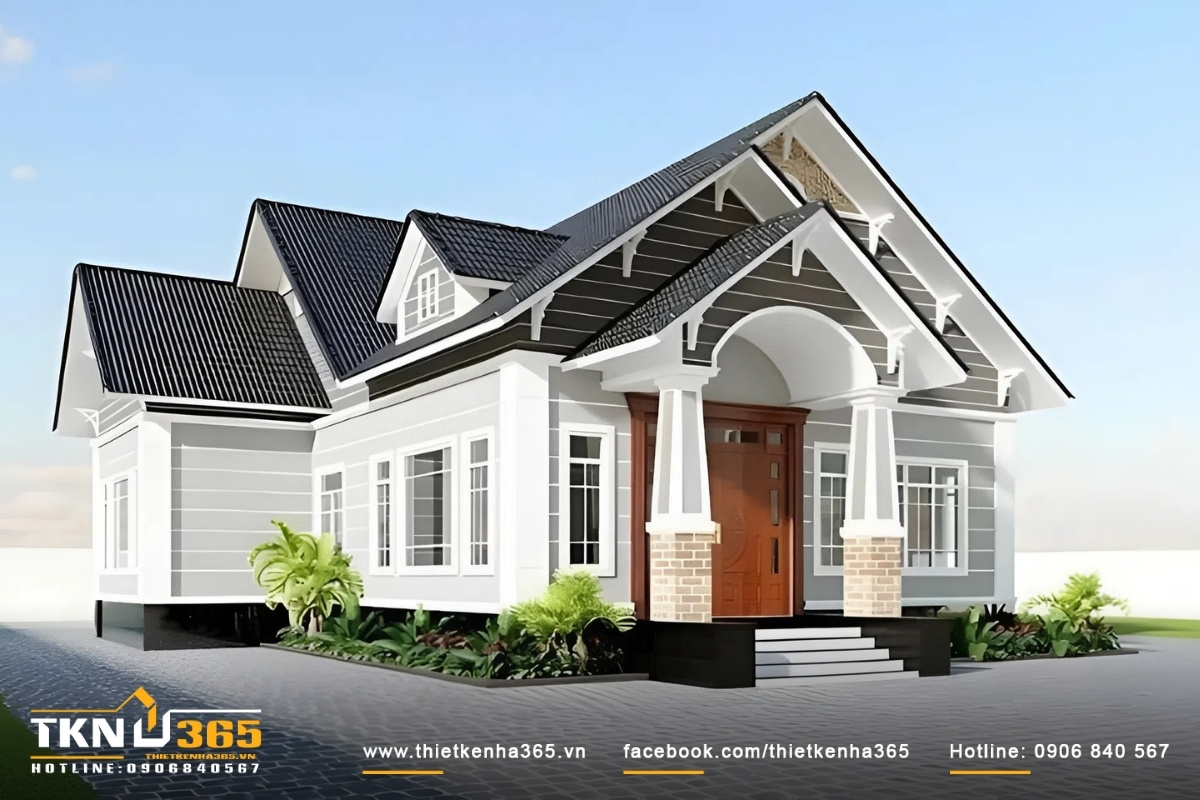 Mẫu nh&agrave; đẹp cấp 4 hiện đại gi&aacute; 300 triệu được thiết kế theo phong c&aacute;ch y&ecirc;u cầu