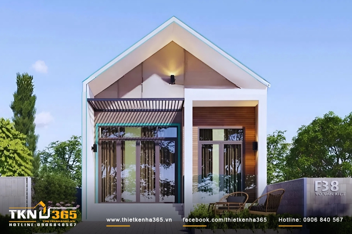 Mẫu thiết kế nh&agrave; cấp 4 gi&aacute; 300 triệu, đẹp ấn tượng