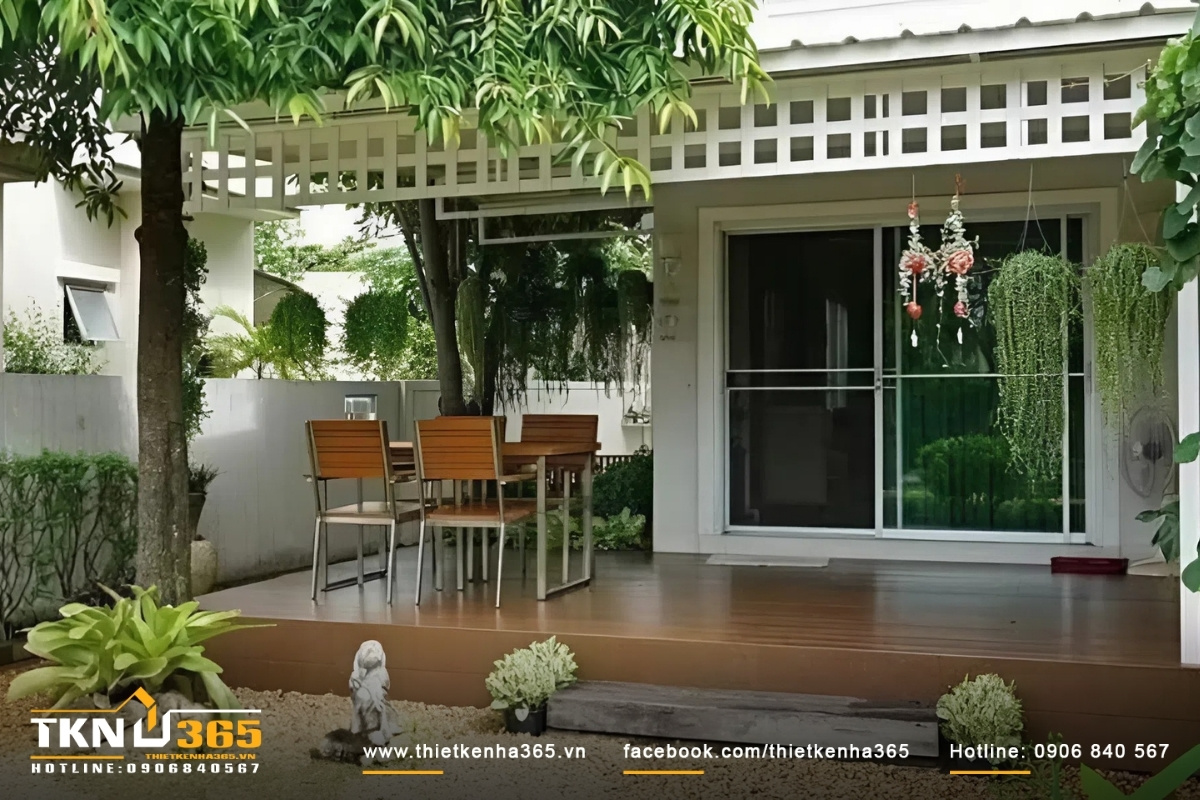 Mẫu thiết kế nh&agrave; đẹp cấp 4 c&oacute; gi&agrave;n hoa tươi đẹp độc đ&aacute;o