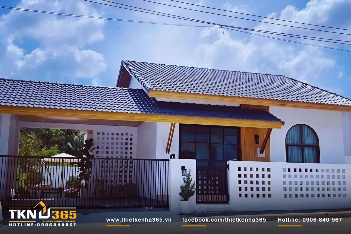 Mẫu thiết kế nh&agrave; cấp 4 kiểu Nhật đẹp độc đ&aacute;o