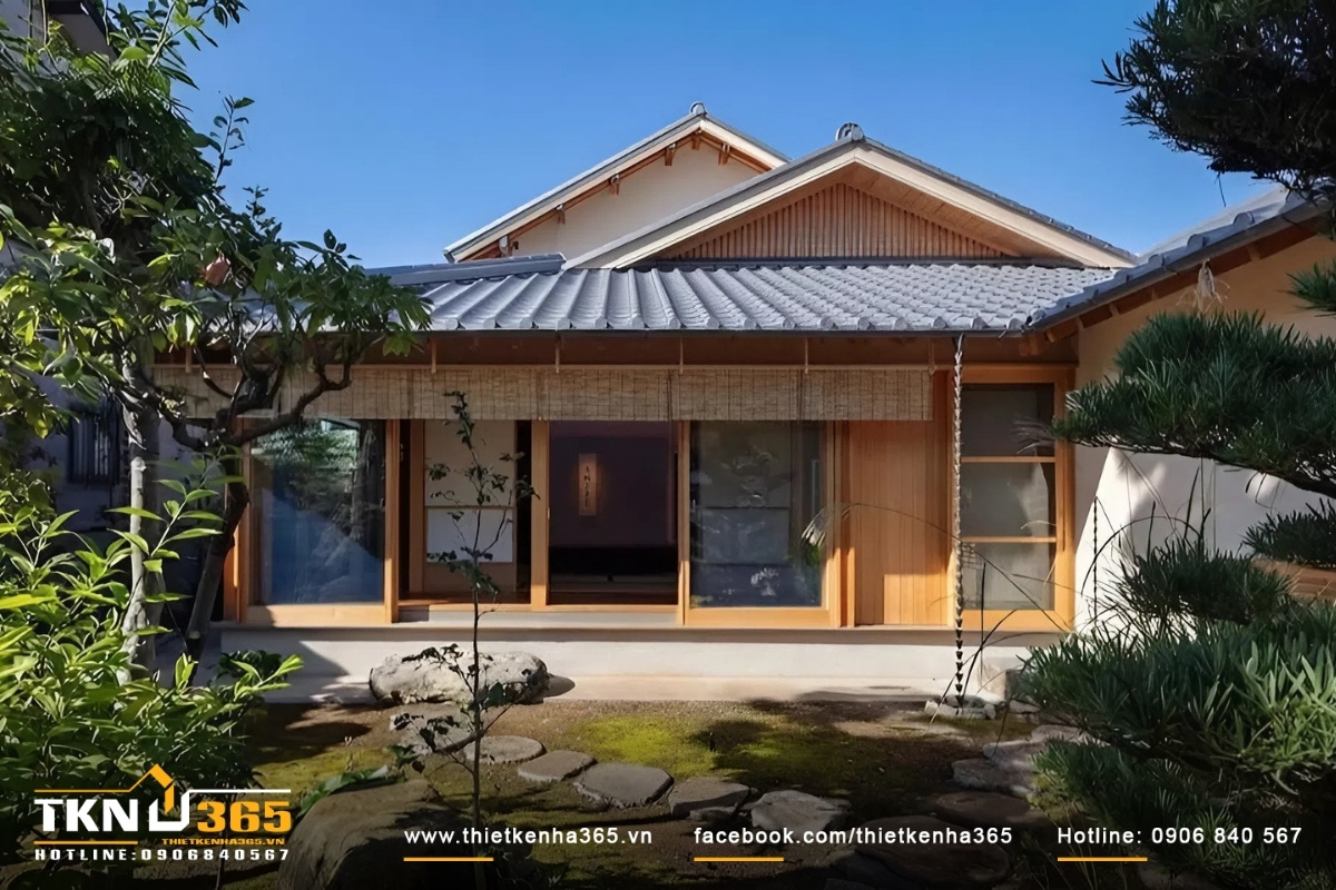 Nh&agrave; cấp 4 đẹp đơn giản kiểu Nhật tinh tế