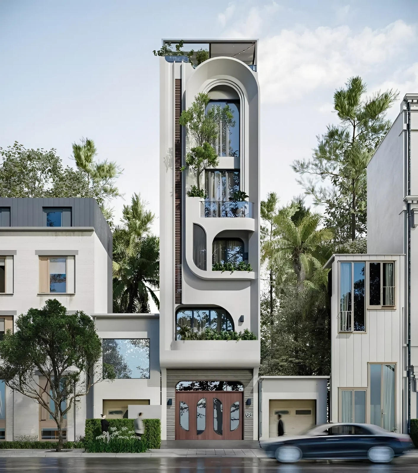 N&ecirc;n lựa chọn phong c&aacute;ch thiết kế hợp với mẫu nh&agrave; mặt tiền 6m (ảnh: sưu tầm)