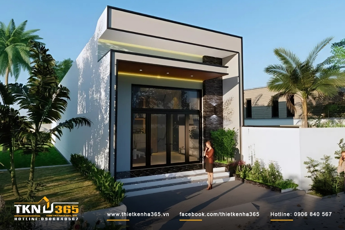 Ng&ocirc;i nh&agrave; cấp 4 c&oacute; mặt tiền 6m đẹp 