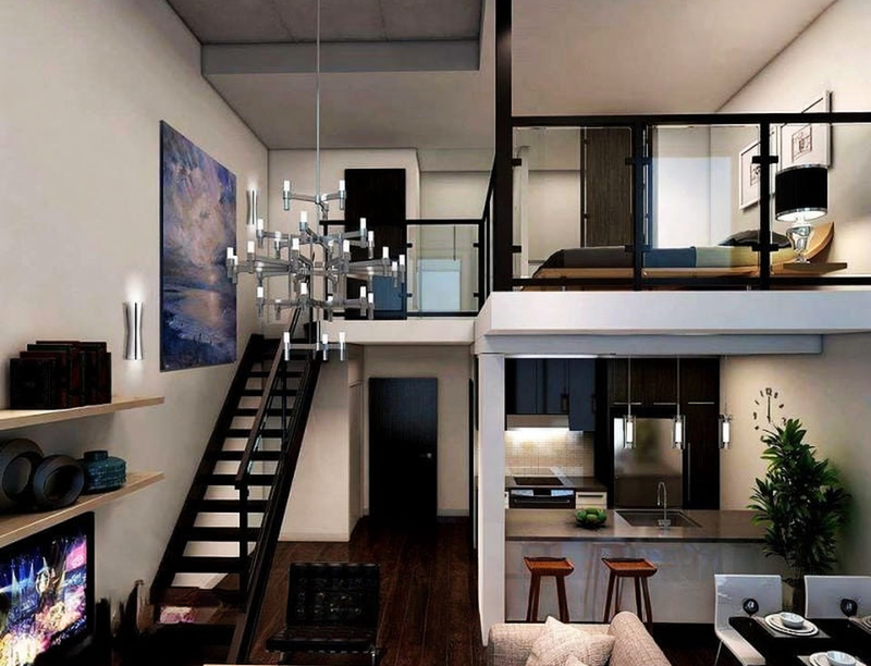 Mẫu nhà ống diện tích 30m2 đầy đủ phòng khách, phòng ngủ, khu vực bếp