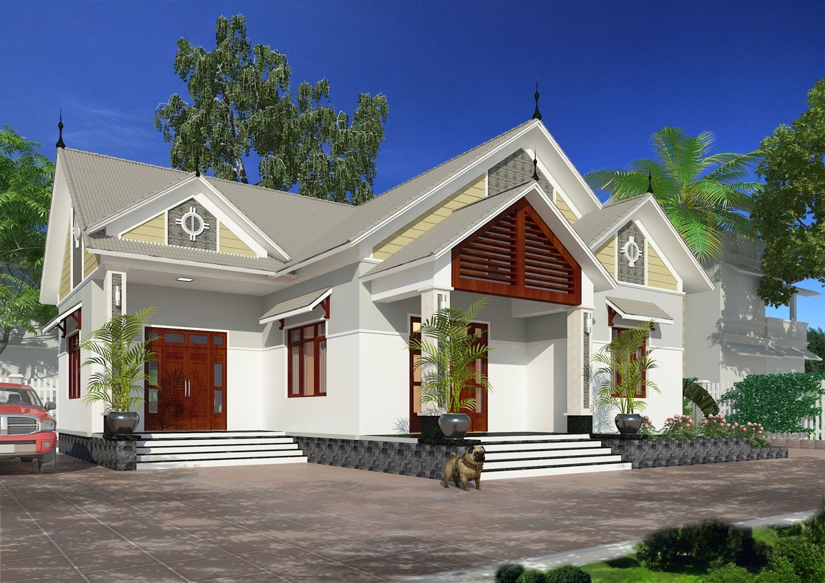 Thiết kế nhà 1 tầng 3 phòng ngủ đang là xu hướng nhà ở hiện nay, phù hợp với những gia đình đông thành viên và có chi phí khá mềm.