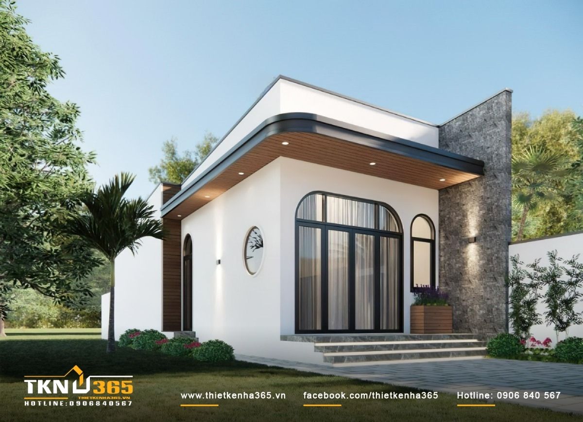 Tối ưu h&oacute;a kh&ocirc;ng gian v&agrave; &aacute;nh s&aacute;ng trong thiết kế nh&agrave; 1 tầng 5x15m