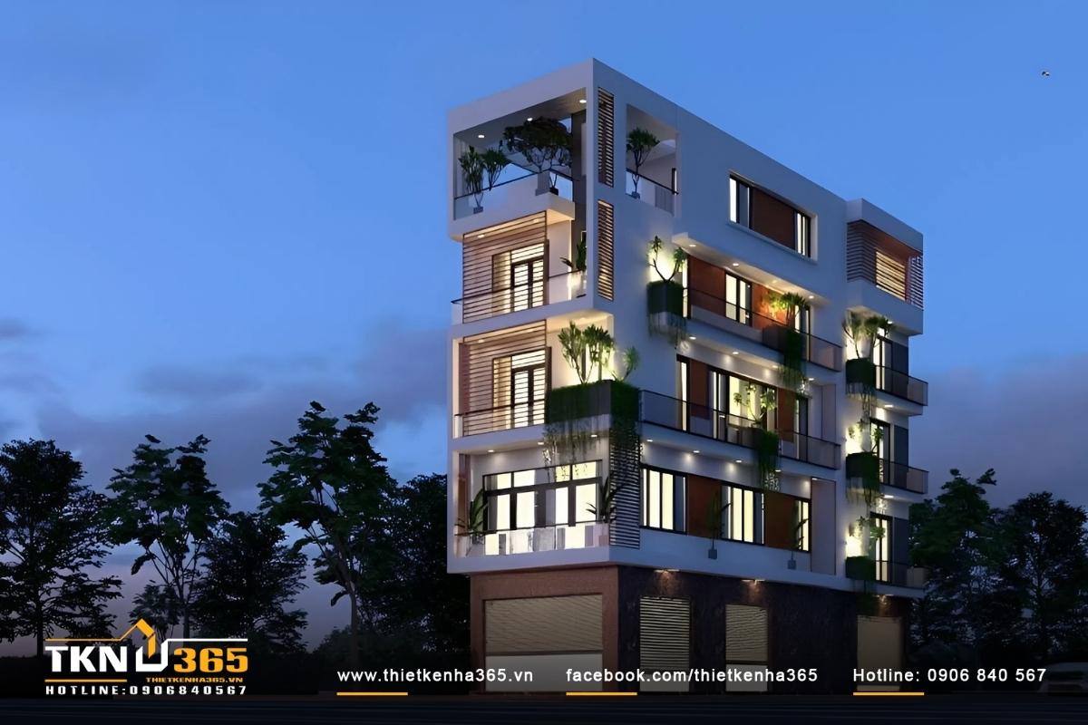 Căn nhà 2 mặt tiền 5 tầng thiết kế đẳng cấp theo yêu cầu của chủ đầu tư – Chị Phượng ở Gò Vấp