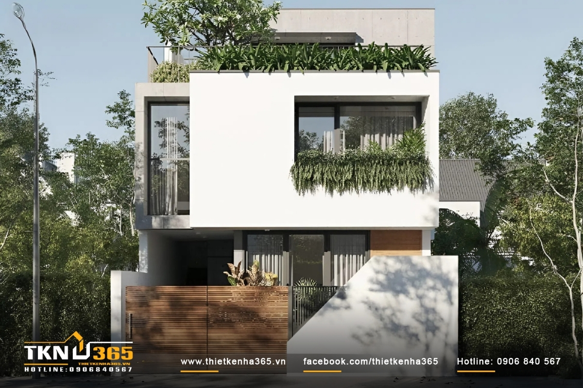 Mẫu nhà 100m2 đẹp theo phong cách hiện đại, đơn giản giúp tiết kiệm chi phí