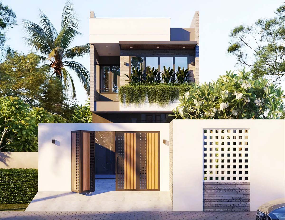 Mẫu nhà 2 tầng 6x15 đơn giản nhưng vô cùng bắt mắt Mẫu nhà 2 tầng 6x15 đơn giản nhưng vô cùng bắt mắt
