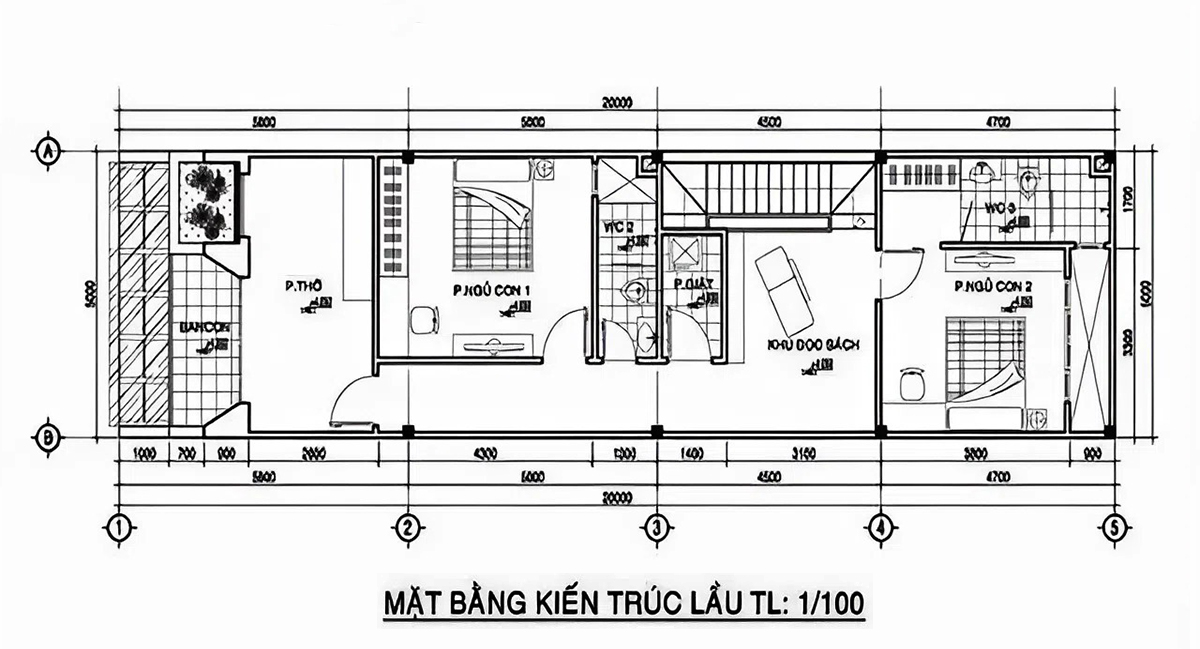 Bố trí mặt bằng công năng tầng trệt của nhà 2 tầng 6x15m Bố trí mặt bằng công năng tầng trệt của nhà 2 tầng 6x15m