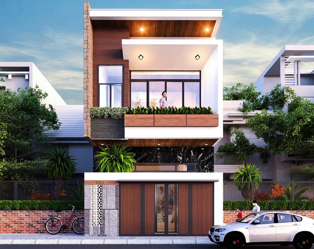 Một ngôi nhà 2 tầng với diện tích 6x15 có nét đẹp hiện đại Một ngôi nhà 2 tầng với diện tích 6x15 có nét đẹp hiện đại