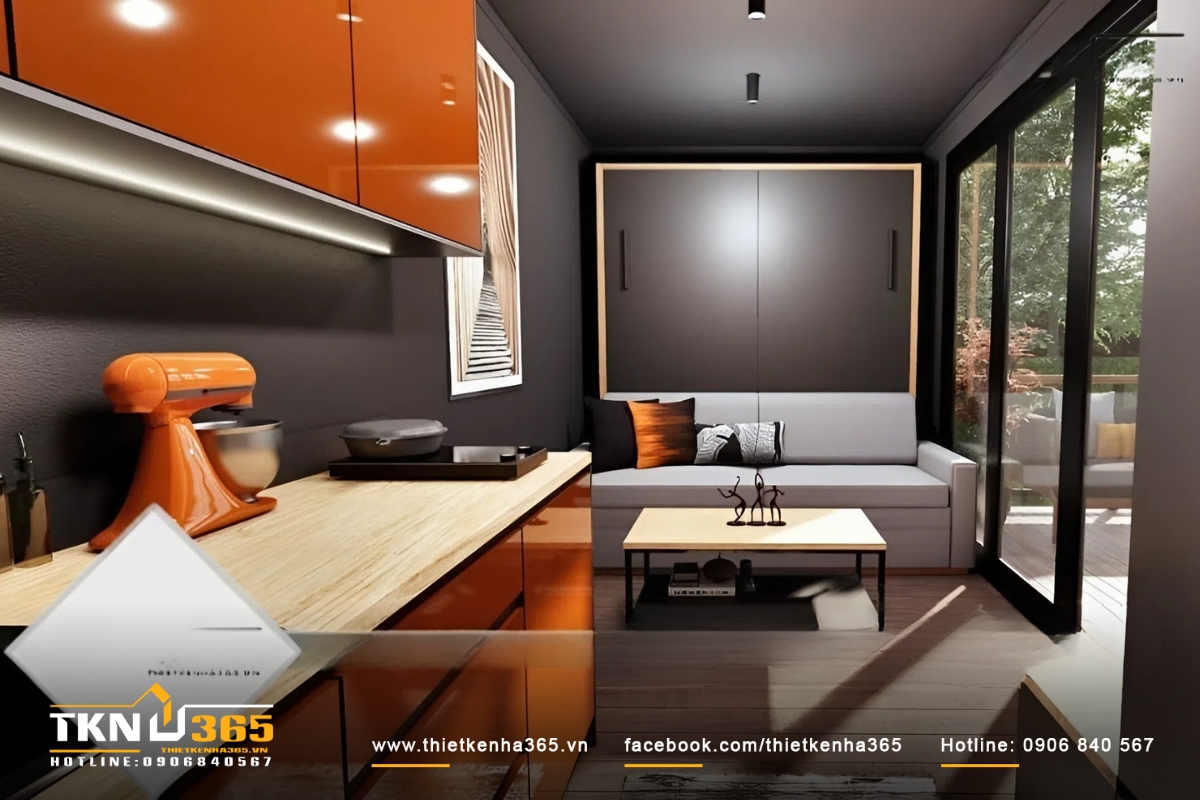 Nhà 15m2 đẹp cuốn hút bởi cách phối hợp màu sắc cực tài tình