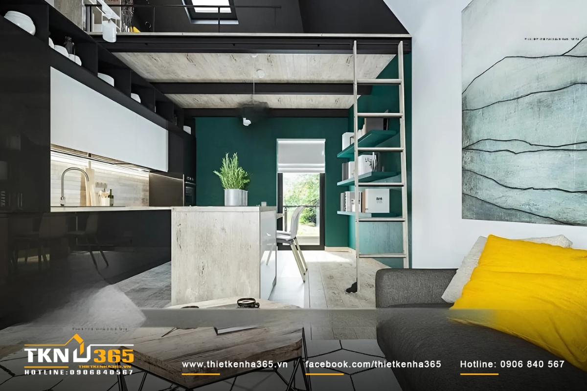 Mẫu nhà đẹp 15m2 thiết kế năng động