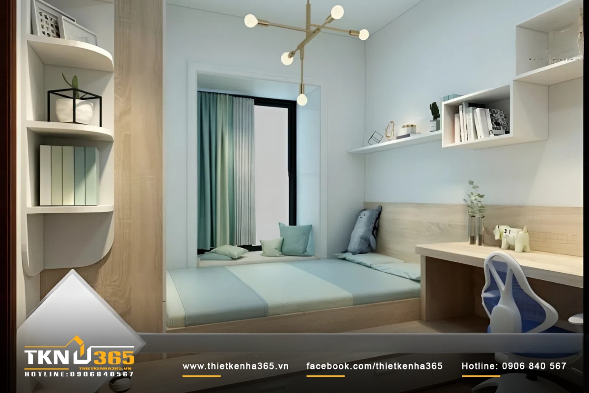 Thiết kế nội thất phòng ngủ nhà 15m2 đẹp