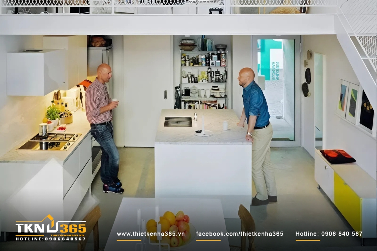 Mẫu thiết kế nh&agrave; đẹp 24m2 thiết kế theo xu hướng mới hiện đại