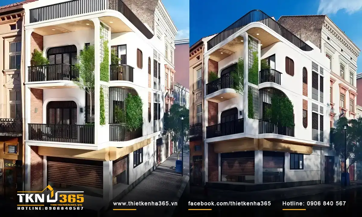 BST mẫu thiết kế nhà phố phong cách Địa Trung Hải đẹp “hút hồn” 19 mau-thiet-ke-nha-pho-phong-cach-Dia-Trung-Hai-1
