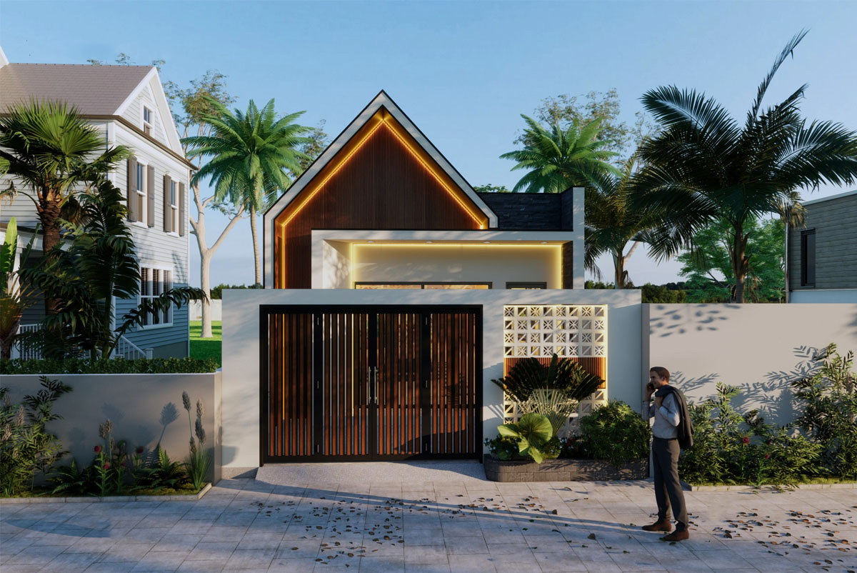 Thiết kế mẫu thiết kế nhà 1 tầng 80m2 ở với kiến trúc trẻ trung, sáng tạo Thiết kế mẫu thiết kế nhà 1 tầng 80m2 ở với kiến trúc trẻ trung, sáng tạo