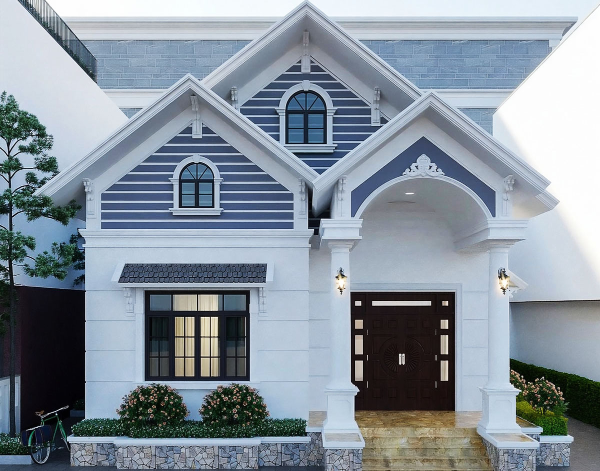 Mẫu thiết kế nhà 1 tầng 3 phòng ngủ 80m2 với vẻ đẹp tinh tế, hiện đại Mẫu thiết kế nhà 1 tầng 3 phòng ngủ 80m2 với vẻ đẹp tinh tế, hiện đại