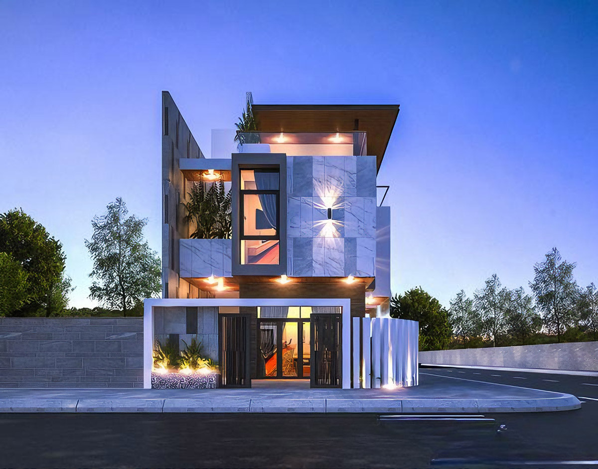 Việc sử dụng vật liệu kính sẽ giúp tăng cường ánh sáng tự nhiên trong nhà, tạo ra không gian mở, sang trọng và thu hút khách hàng.