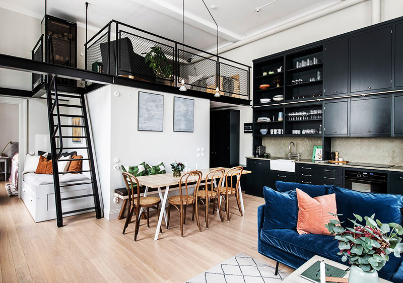 Nhà diện tích 30m2 1 tầng có gác lửng tiện lợi