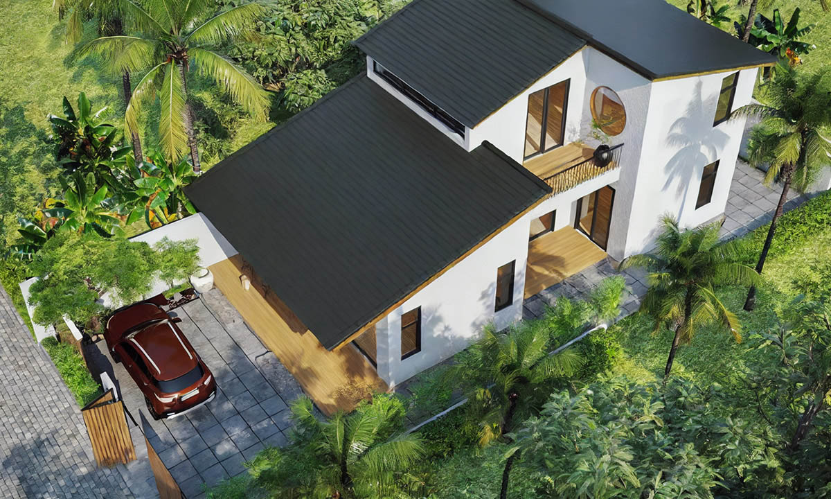 Mẫu nhà nhật bản đẹp kết hợp sân vườn truyền thống