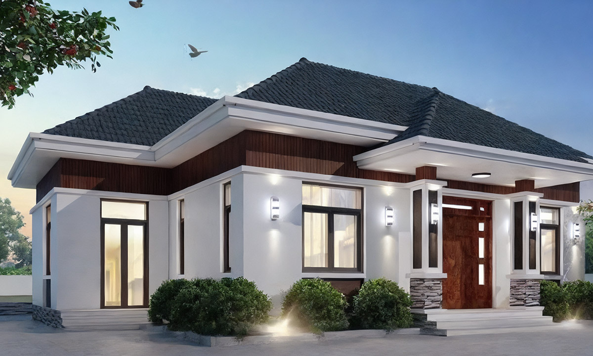 Nhà phong cách nhật hiện đại thiết kế theo phong cách truyền thống giản đơn nhưng tinh tế