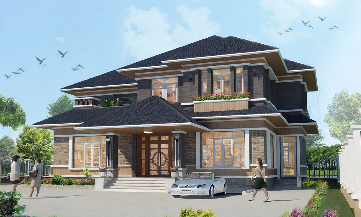 Xây nhà phong cách nhật hiện đại