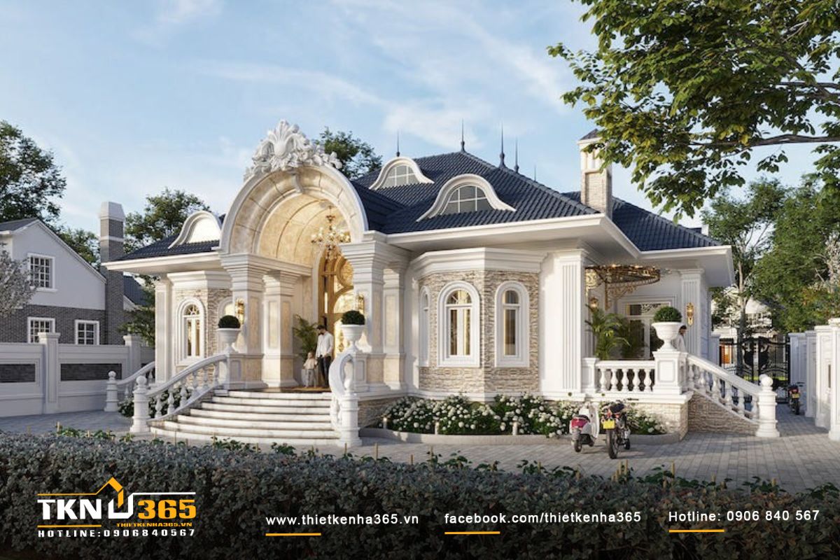 Lưu ý về phong thủy khi thiết kế biệt thự 1 tầng kiểu pháp