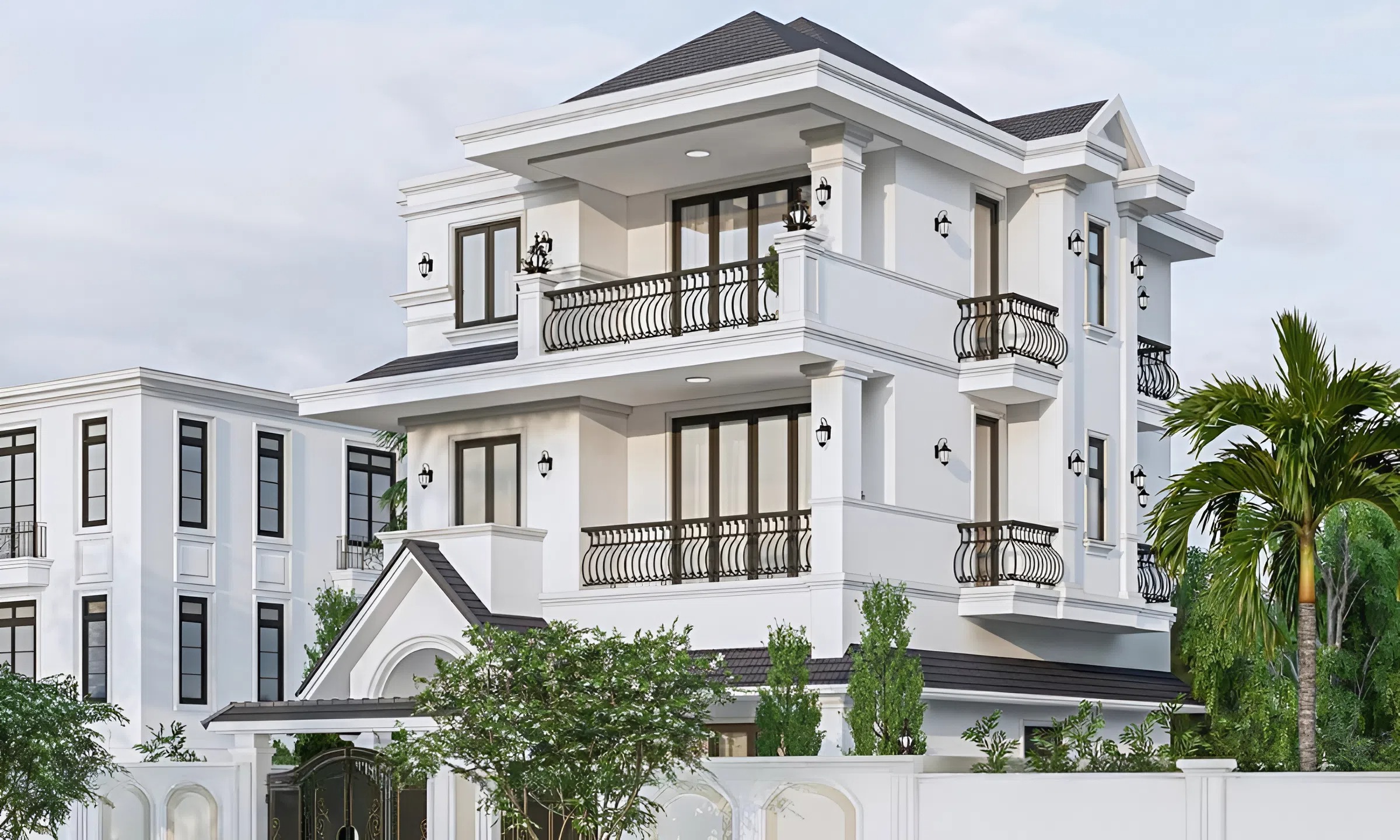 Mẫu thiết kế biệt thự 3 tầng đẹp sang khiến nhiều người mê mẩn
