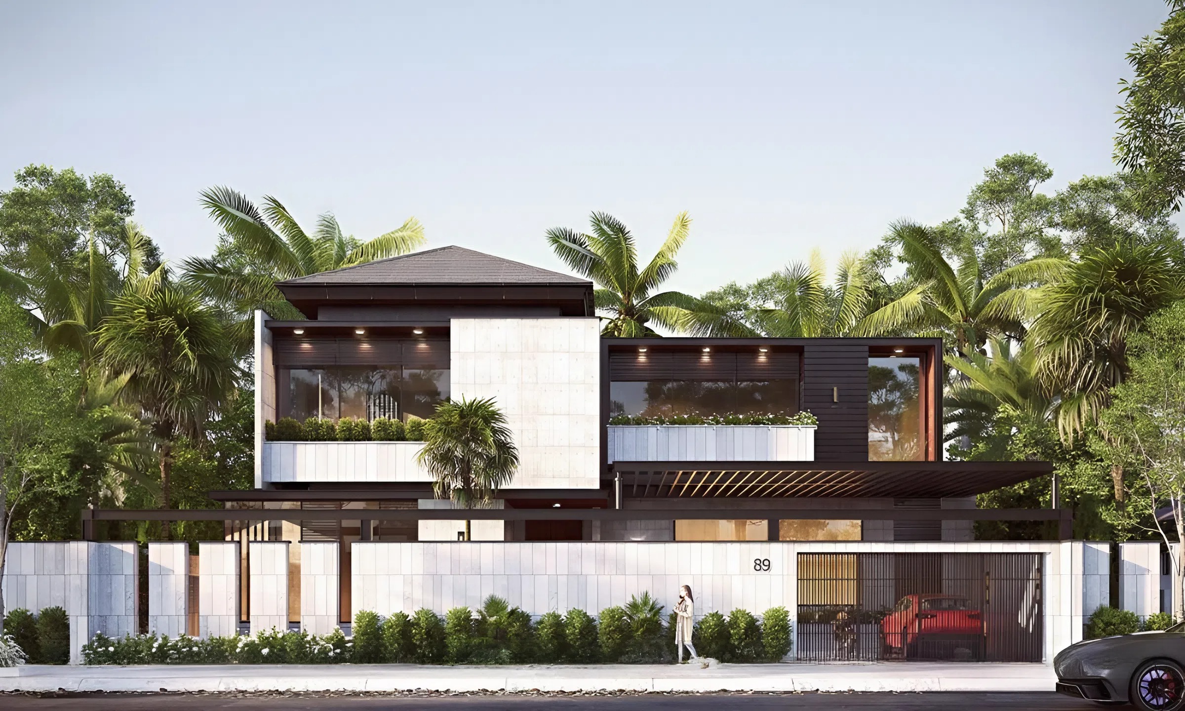 Thiết kế nhà 120m2 với không gian xanh mát
